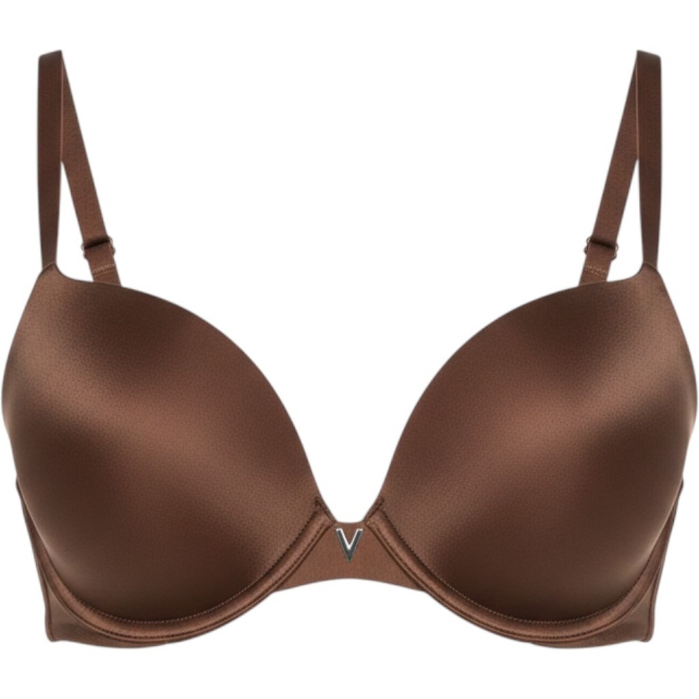 Victoria's Secret Push Up Bra Brown Padded Underwired Casual Opaque  32D